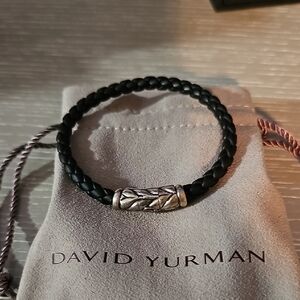 David Yurman Black Braided Bracelet
